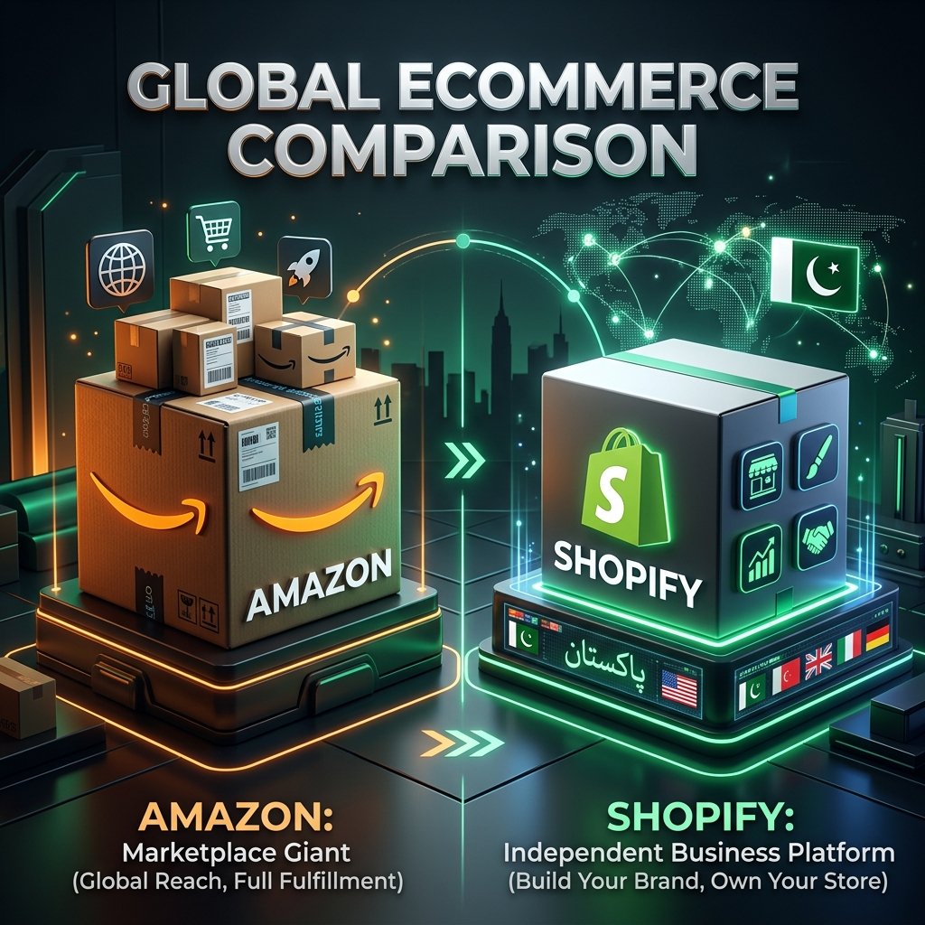 Amazon vs Shopify Ecommerce Comparison